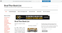 Desktop Screenshot of bradthorbooklist.com