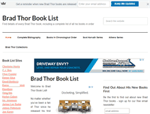 Tablet Screenshot of bradthorbooklist.com